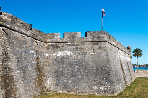 Fort Castillo De San Marcos St Augustine Florida Us Stock Image