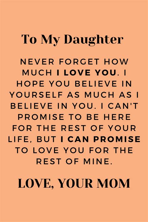Mother Daughter Quotes Daughter Quote From Mom Love My Daughter Quote