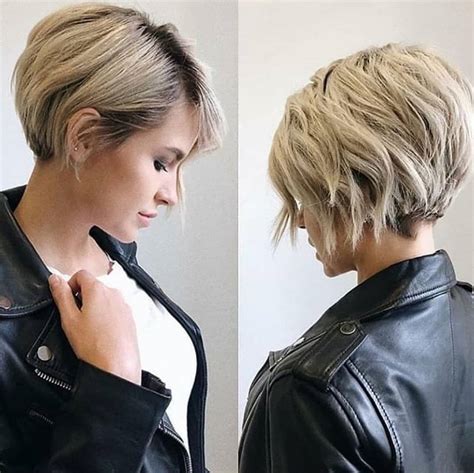 The short shaggy cut is perfect for women with round faces and people with thinner hair. 75+ Short Haircuts for Oval Faces and Thin Hair » Short ...