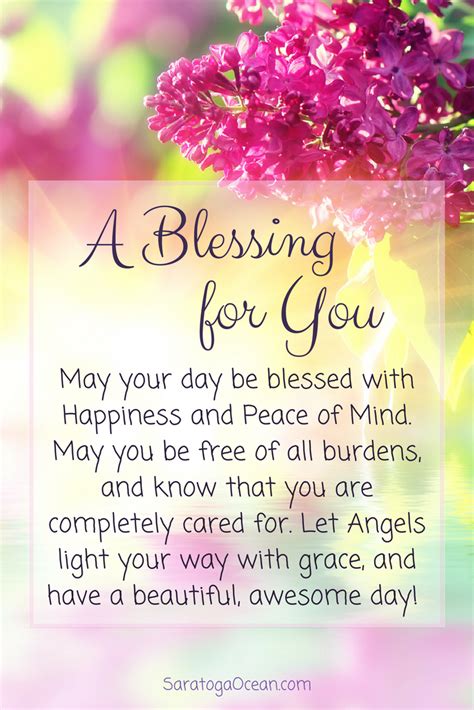 Here Is A Simple Blessing For You To Have A Lovely Day Of Happiness