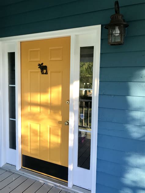 Yellow Front Door House Exterior Color Schemes Exterior Door Colors