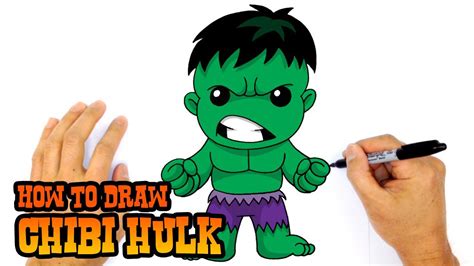 How To Draw Hulk Chibi Step By Step Drawing Lesson Drawing Lessons