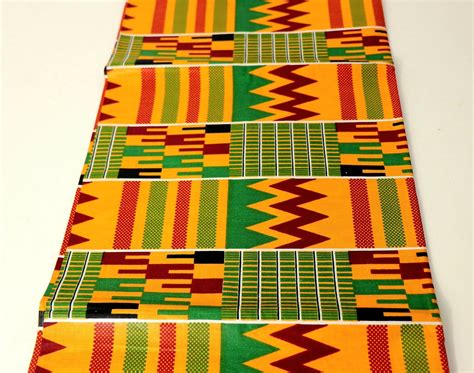 Kente Fabric By The Yard African Fabric Kente Fabric Face Etsy