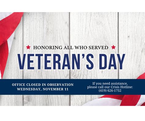 Office Closed Veterans Day Erie County Board Of