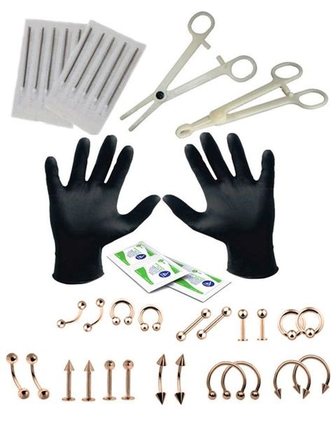Buy Bodyj4you 36pc Professional Piercing Kit Surgical Steel 14g 16g Belly Ring Tongue Tragus