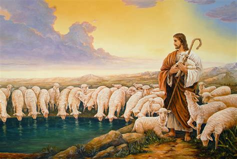 Good Shepherd Painting By Bryan Ahn Fine Art America