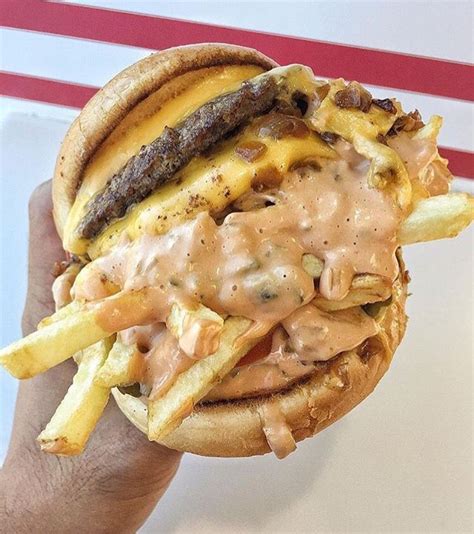 Innout Burger With Animal Style Fries Inside Food Food Goals Man