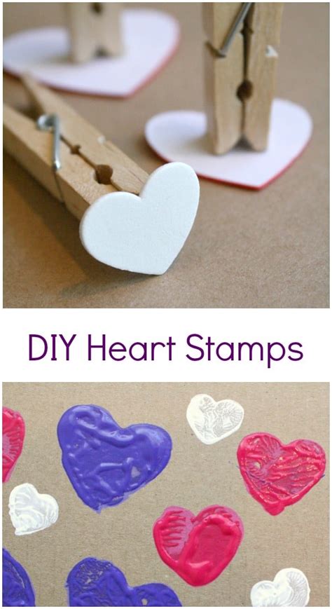 Diy Heart Stamp Art For Kids Fantastic Fun And Learning