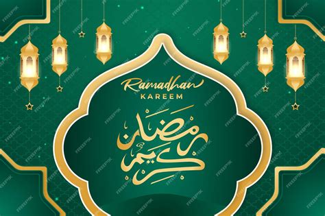Premium Vector Realistic Ramadan Kareem Banner Poster Premium Vector