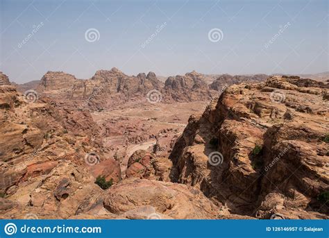 High Place Of Sacrifice Petra Jordan Stock Image Image Of