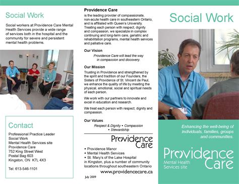 Social Work Brochure 2009 Final Colour By Providence Care Issuu