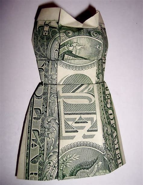 Dollar Bill Bustier Dress Dollar Bill Origami Dollar Bill Money Origami