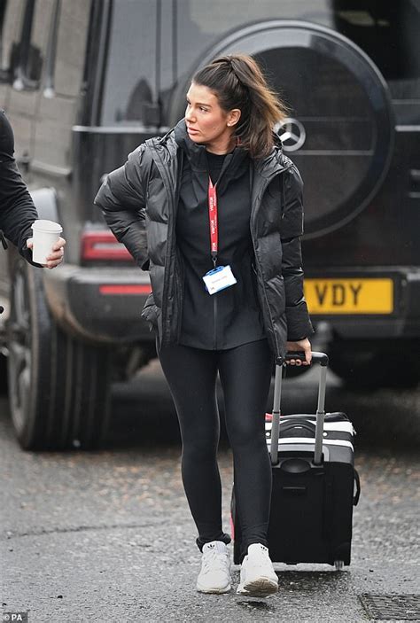Rebekah Vardy Fails To Raise A Smile As She Heads To Dancing On Ice Training Daily Mail Online