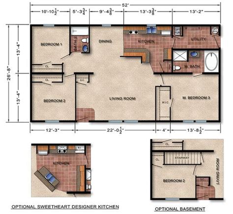 Michigan Modular Home Floor Plan 112 When Stairs Added I Like The Entry