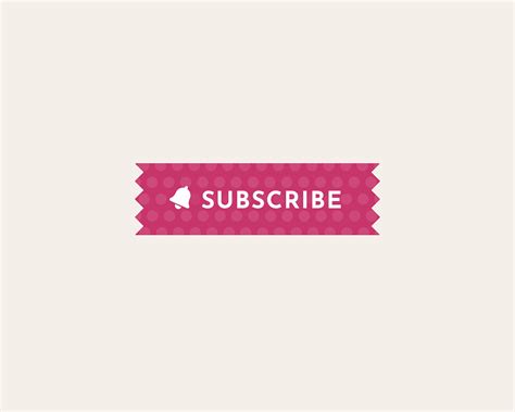 Pink Youtube Subscribe Button Dotted Youtube Subscribe Etsy Uk