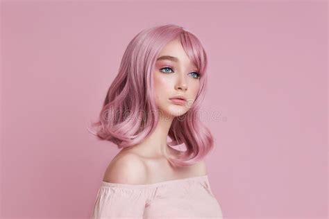 828 Young Girl Pink Eyes Hair Doll Stock Photos Free And Royalty Free