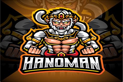 Hanoman Esport Mascot Logo Design Graphic By Visinkart · Creative Fabrica