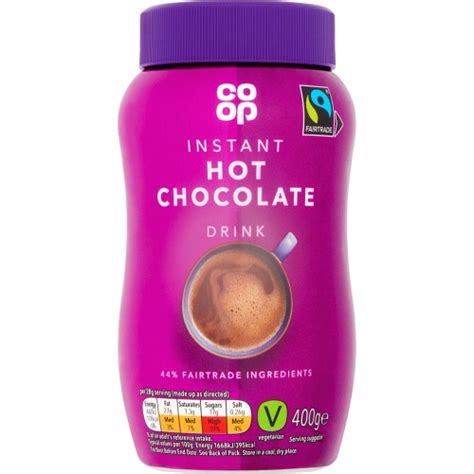 Co Op Fairtrade Instant Hot Chocolate Drink 400g Compare Prices