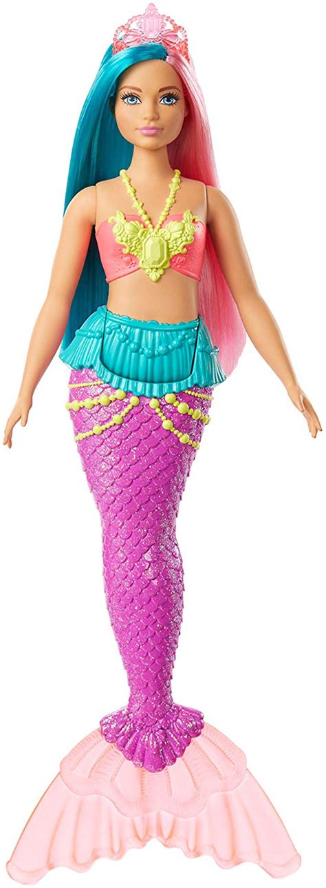 buy barbie dreamtopia mermaid doll curvy gjk11 barbie curvy