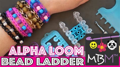 Rainbow Loom Bead Ladder Bracelet On The Alpha Loom Youtube