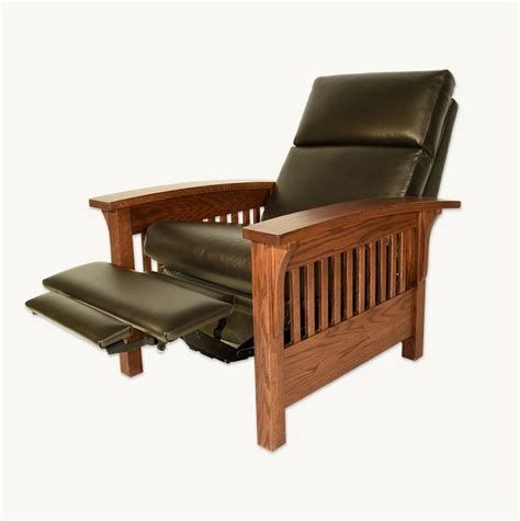 Amish Pollard Slat Mission Recliner Mission Furniture Living Room