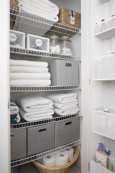 Small Linen Closet Storage Ideas Best Design Idea