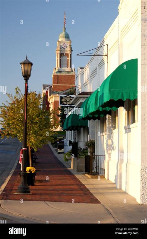 Lebanon Ohio Downtown Midwest Small Town Stock Photo Alamy