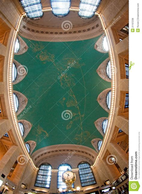 The ceiling depicts a string of astrological signs, starting with the crab in the northwest and curving to the southeast. Grand Central Terminal Ceiling Royalty Free Stock Photos ...