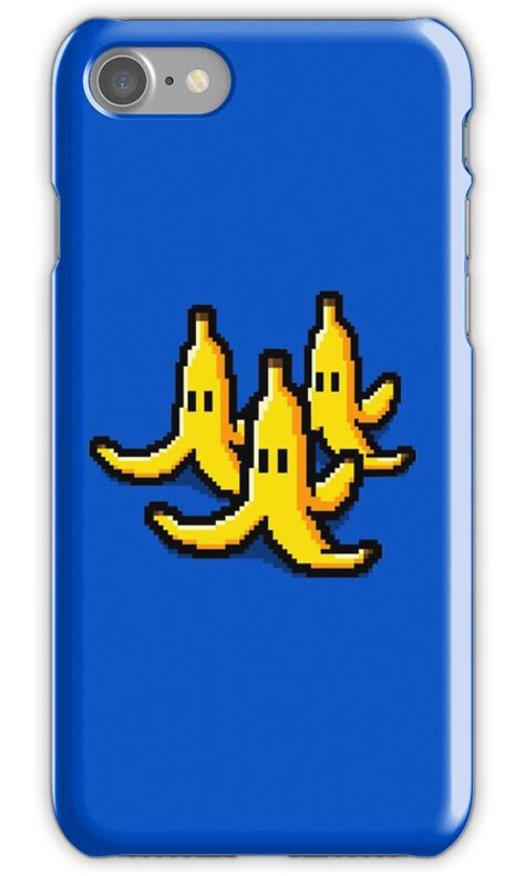 Pixel Banana Skin Iphone Cases And Skins By R Evolution Gfx Redbubble