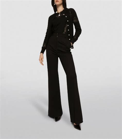 Womens Dolce Gabbana Multi Cashmere Lace Trimmed Cardigan Harrods UK