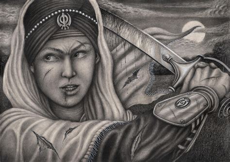 Mai Bhago Ji Graphite Drawing By Pen Tacular Artist On Deviantart