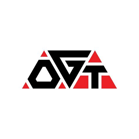 Ogt Triangle Letter Logo Design With Triangle Shape Ogt Triangle Logo