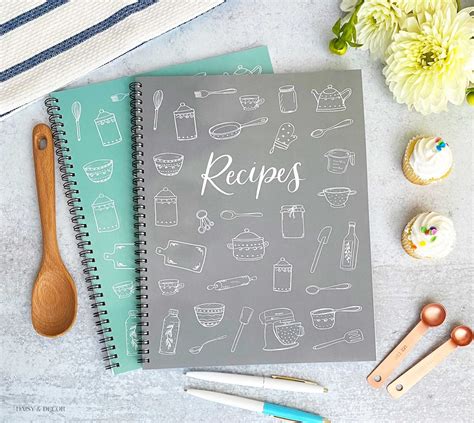 Blank Recipe Notebook Large 85x11 Recipe Book Kitchen Etsy