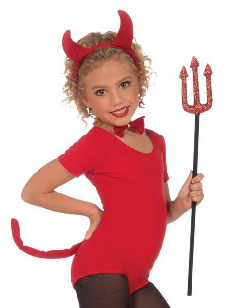 Cute Red Devil Costume Set Kids Red Devil Halloween Costume Kit