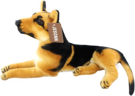 Jesonn Realistic Stuffed Animals German Dog Shepherd Plush