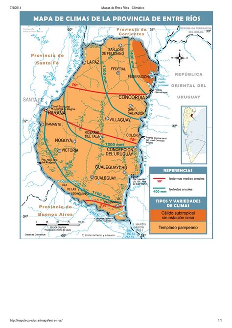 Mapa Para Imprimir De Entre Ríos Argentina Mapa Climático De Entre