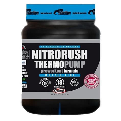 Nitrorush Thermo Pump G Gusto Mirtillo Rosso Pro Nutrition