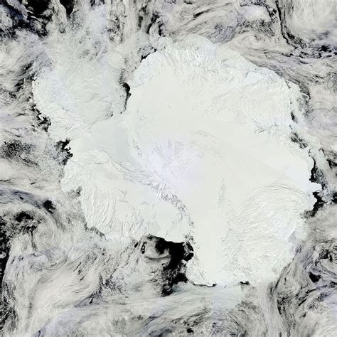 Heres An Actual Photograph Of Antarctica From Space Created By The