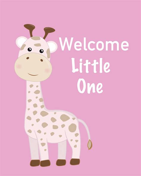 Welcome Little One Art Print For Your Nursery Etsy