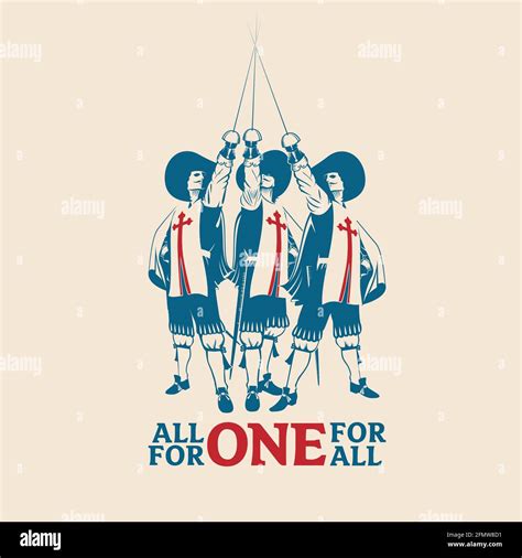 All For One For All Vector Illustration For Commercial Use Such As Logo