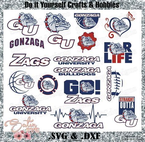 Gonzaga Bulldogs Gonzaga University New Custom Zags Designs Svg Files