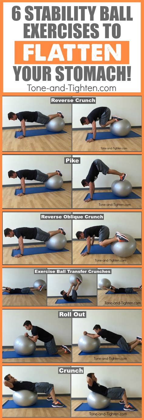 Best Exercise Ball Ab Workout Tone And Tighten