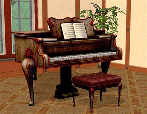 4t2 Classical Genius Antique Piano By Adonispluto Sims Sims 4 Sims 2