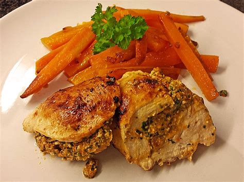 Gefüllte Pouletschenkel an Karottengemüse von Drops Chefkoch