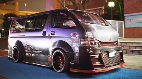 This 6 Passenger Gt R Is A 600 Hp Vr38 Engine Swapped Toyota Hiace Van