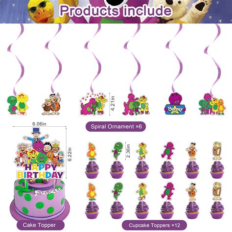 Buy Barney Party Supplies Barney And Friends Theme Birthday Party