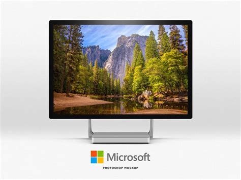 Free Microsoft Surface Desktop Mockup In Psd Designhooks