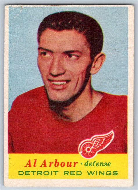 1957 58 Topps Al Arbour 38 Good Vintage Hockey Card Ebay