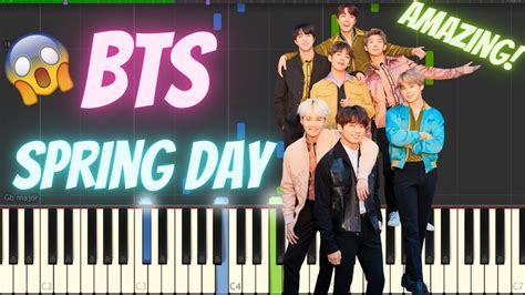 Bts Spring Day Piano Tutorial By Pianoland Youtube