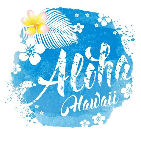 Letras De Aloha Hawaii Ilustraci N Del Vector Ilustraci N De Verano